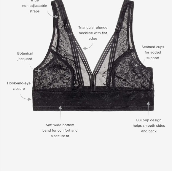 Wacoal Net Effect Soft Cup Bra 810340 - Black, Size 36 - Picture 3 of 8